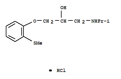 2-Propanol,1-[(1-methylethyl)amino]-3-[2-(methylthio)phenoxy]-, hydrochloride (1:1)