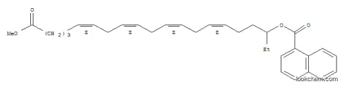 Molecular Structure of 133983-27-4 (18-naphthoyl-5,8,11,14-eicosatetraenoic acid methyl ester)