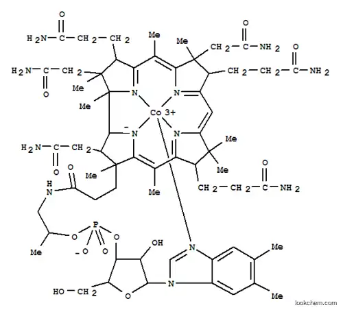 Cobinamide, dihydrogenphosphate (ester), inner salt, 3'-ester with (5,6-dimethyl-1-a-D-ribofuranosyl-1H-benzimidazole-kN3), ion(1+) (9CI)