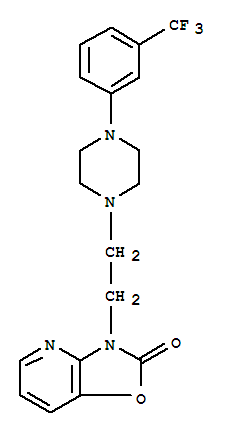3-(2-(4-(3-(trifluoromethyl)phenyl)-1-piperazinyl)ethyl)oxazolo(4,5-b)pyridin-2(3H)-one