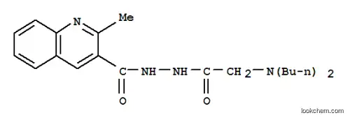 Molecular Structure of 134341-02-9 (3-Quinolinecarboxylicacid, 2-methyl-, 2-[2-(dibutylamino)acetyl]hydrazide)