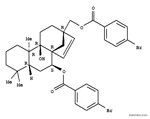 Molecular Structure of 134513-15-8 (11beta,17-Bis(4-bromobenzoyloxy)-9beta-hydroxy-ent-beyerene)