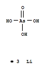 Arsenic acid (H3AsO4),lithium salt (1:3) cas  13478-14-3