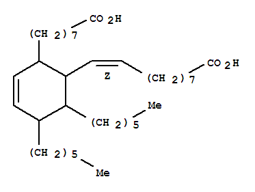 2-Cyclohexene-1-octanoicacid, 6-(9-carboxyl-1-nonenyl)-4,5-dihexyl-, (Z)- (8CI) cas  13482-09-2