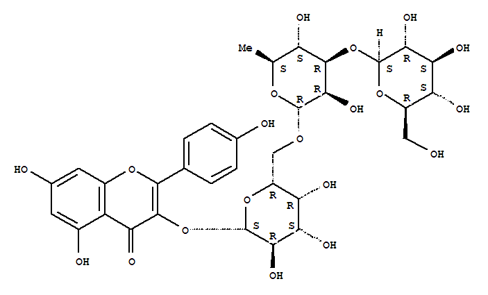 5,7-dihydroxy-3-[(2R,3R,4S,5S,6R)-5-hydroxy-6-(hydroxymethyl)-4-[(2R,3R,4S,5S,6R)-3,4,5-trihydroxy-6-(hydroxymethyl)oxan-2-yl]oxy-3-[(2S,3R,4R,5R,6S)-3,4,5-trihydroxy-6-methyloxan-2-yl]oxyoxan-2-yl]ox