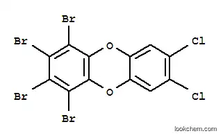 Molecular Structure of 134974-39-3 (1,2,3,4-TETRABROMO-7,8-DICHLORODIBENZO-PARA-DIOXIN)