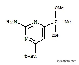 Molecular Structure of 135324-04-8 (4-tert-butyl-6-(2-methoxypropan-2-yl)pyrimidin-2-amine)
