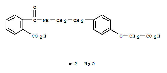 2-[2-[4-(CARBOXYMETHYLOXY)PHENYL]ETHYLCARBAMOYL]BENZOIC ACID DIHYDRATE