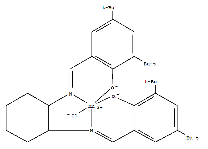 Molecular Structure of 135620-04-1 (Manganese,chloro[[2,2'-[(1S,2S)-1,2-cyclohexanediylbis[(nitrilo-kN)methylidyne]]bis[4,6-bis(1,1-dimethylethyl)phenolato-kO]](2-)]-, (SP-5-13)-)