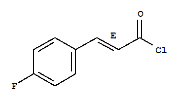 Molecular Structure of 13565-08-7 ((2E)-3-(4-Fluorophenyl)prop-2-enoyl chloride)