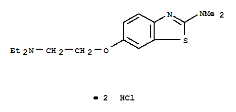 2-Benzothiazolamine,6-[2-(diethylamino)ethoxy]-N,N-dimethyl-, hydrochloride (1:2)