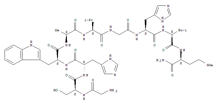 L-Methioninamide,glycyl-L-seryl-L-histidyl-L-tryptophyl-L-alanyl-L-valylglycyl-L-histidyl-L-leucyl-