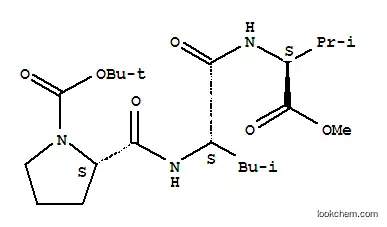 Molecular Structure of 13650-75-4 (BOC-PRO-LEU-VAL-OME)