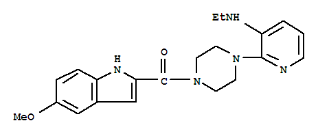Methanone,[4-[3-(ethylamino)-2-pyridinyl]-1-piperazinyl](5-methoxy-1H-indol-2-yl)-                                                                                                                      