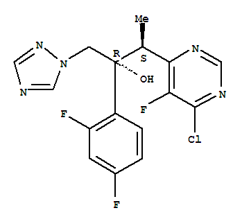 (trans)-6-Chloro-alpha-(2,4-difluorophenyl)-5-fluoro-beta-methyl-alpha-(1H-1,2,4-triazol-1-ylmethyl)-4-pyrimidineethanol cas  137234-75-4