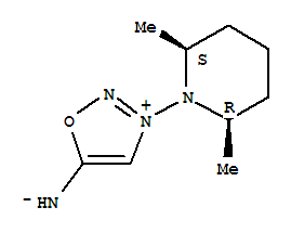 {3-[(2r,6s)-2,6-dimethylpiperidin-1-yl]-1,2,3-oxadiazol-3-ium-5(4h)-ylidene}azanide
