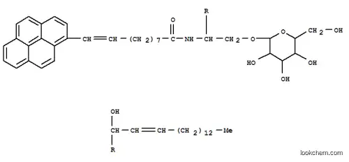Molecular Structure of 137593-41-0 (1-O-galactopyranosyl-N-(10-(1-pyrene-9-enedecanoyl)sphingosine))