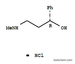 Molecular Structure of 137999-85-0 ((R)-3-(methylamino)-1-phenylpropanol hydrochloride)