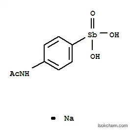 Molecular Structure of 138-31-8 (N-[p-(dihydroxystibino)phenyl]acetamide Sb-oxide, monosodium salt)