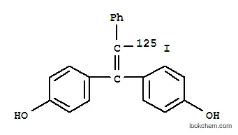 Molecular Structure of 138109-87-2 (1,1-bis(4-hydroxyphenyl)-2-iodo-2-phenylethylene)