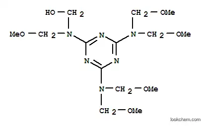 Molecular Structure of 13822-63-4 ([[4,6-bis[bis(methoxymethyl)amino]-1,3,5-triazin-2-yl](methoxymethyl)amino]methanol)
