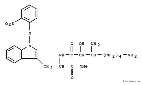 Molecular Structure of 138257-79-1 (3,7-diamino-2-hydroxyheptanoic acid-2-(2-nitrophenylsulfenyl)tryptophan methyl ester)