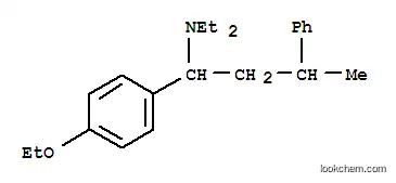 Molecular Structure of 13988-32-4 (1-(p-ethoxyphenyl)-N,N-diethyl-3-phenylbutylamine)