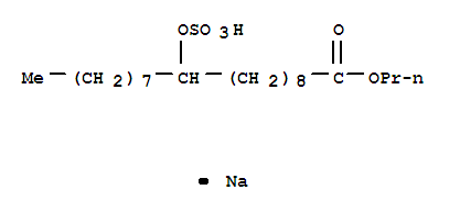 Octadecanoic acid,10-(sulfooxy)-, 1-propyl ester, sodium salt (1:1)