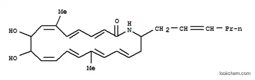 Molecular Structure of 140212-86-8 ((17Z)-20-[(2E)-hex-2-en-1-yl]-9,10-dihydroxy-7,15-dimethylazacycloicosa-3,5,7,11,13,15,17-heptaen-2-one)