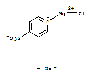 Mercurate(1-),chloro(4-sulfophenyl)-, sodium (9CI)