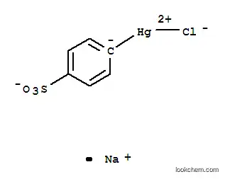 Mercury, chloro(p-sulfophenyl)-, sodium salt