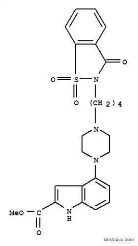 methyl 4-[4-[4-(1,1,3-trioxo-1,2-benzothiazol-2-yl)butyl]piperazin-1-yl]-1H-indole-2-carboxylate