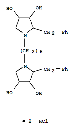 1,6-BIS(3,4-DIHYDROXY-2-BENZYLPYRROLIDINE)HEXANECAS