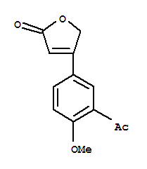 2(5H)-Furanone,4-(3-acetyl-4-methoxyphenyl)-