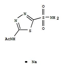 Acetamide,N-[5-(aminosulfonyl)-1,3,4-thiadiazol-2-yl]-, sodium salt (1:1)(1424-27-7)