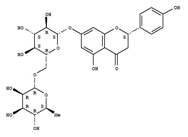 (S)-5-Hydroxy-2-(4-hydroxyphenyl)-7-(((2S,3R,4S,5S,6R)-3,4,5-trihydroxy-6-((((2R,3R,4R,5R,6S)-3,4,5-trihydroxy-6-methyltetrahydro-2H-pyran-2-yl)oxy)methyl)tetrahydro-2H-pyran-2-yl)oxy)chroman-4-one
