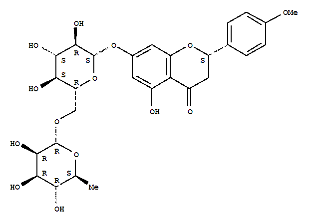 4H-1-Benzopyran-4-one,7-[[6-O-(6-deoxy-a-L-mannopyranosyl)-b-D-glucopyranosyl]oxy]-2,3-dihydro-5-hydroxy-2-(4-methoxyphenyl)-,(2S)-