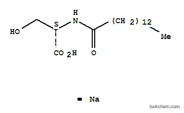 Molecular Structure of 142739-82-0 (N-Myristoyl-L-serine sodium salt)
