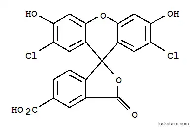 Molecular Structure of 142975-81-3 (5'-carboxyl-2',7'-dichlorodihydrofluorescein)