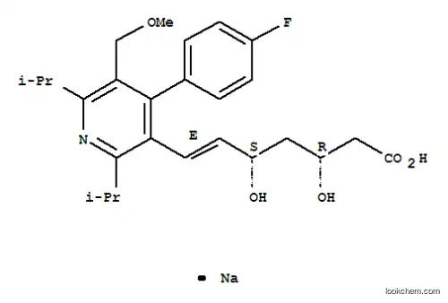 Molecular Structure of 143201-11-0 (Cerivastatin sodium)
