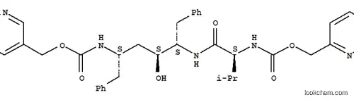 Molecular Structure of 144141-97-9 (pyridin-3-ylmethyl N-[(2S,4S,5S)-4-hydroxy-5-[[(2S)-3-methyl-2-(pyridi n-2-ylmethoxycarbonylamino)butanoyl]amino]-1,6-diphenyl-hexan-2-yl]car bamate)