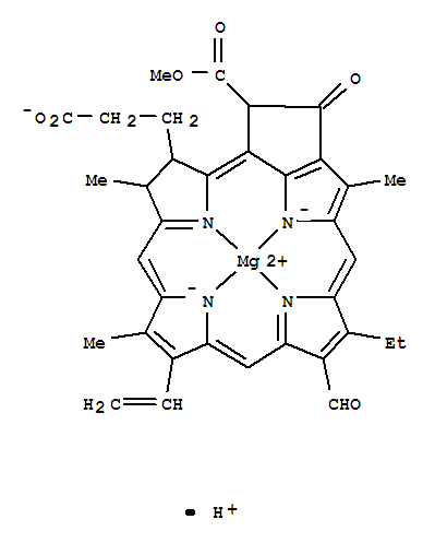 Magnesate(1-),[(3S,4S,21R)-9-ethenyl-14-ethyl-13-formyl-21-(methoxycarbonyl)-4,8,18-trimethyl-20-oxo-3-phorbinepropanoato(3-)-kN23,kN24,kN25,kN26]-, hydrogen (1:1), (SP-4-2)-