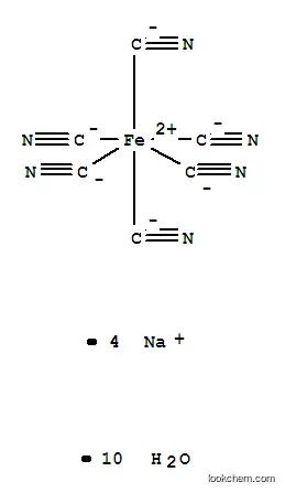 Molecular Structure of 14434-22-1 (Sodium ferrocyanide)