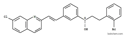 Molecular Structure of 144551-23-5 (2-[3(S)-[3-[2-(7 -Chloroquinoline-2-yl) Ethenyl]  Pheny1]-3-Hydroxypropyl] phenyl methyl ketone)