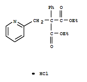 Propanedioic acid,2-phenyl-2-(2-pyridinylmethyl)-, 1,3-diethyl ester, hydrochloride (1:1)