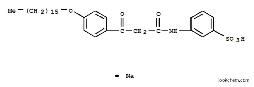 Molecular Structure of 14542-05-3 (sodium 3-[[3-[4-(hexadecyloxy)phenyl]-1,3-dioxopropyl]amino]benzenesulphonate)
