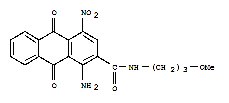 2-Anthracenecarboxamide,1-amino-9,10-dihydro-N-(3-methoxypropyl)-4-nitro-9,10-dioxo-