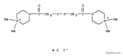 1-[3-[(4-Acetyl-1,1-dimethylpiperazin-1-ium-2-yl)disulfanyl]-4,4-dimethylpiperazin-4-ium-1-yl]ethanone