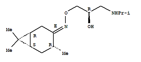 4-(2-HYDROXY-3-(N-ISOPROPYLAMINO)PROPOXYIMINO)CARANE
