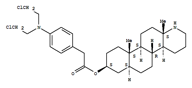 3-HYDROXY-17-AZA-D-HOMOANDROSTAN-4-N,N-BIS(2-CHLOROETHYL)AMINOPHENYLACETATE